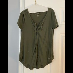 Hollister Short Sleeved Tie T shirt